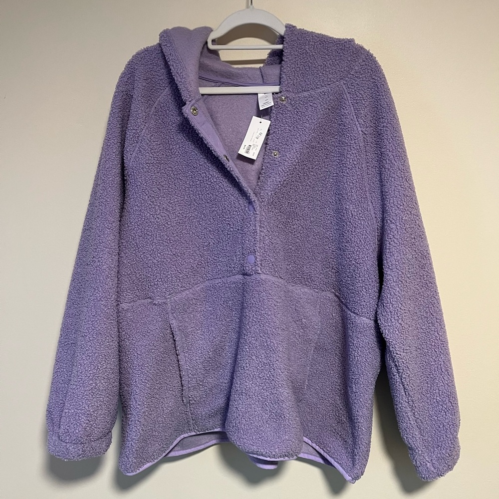 Livi by lane Bryant Sherpa Snap-Front Jacket 22/24